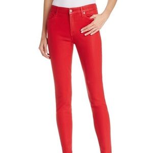 Jeans Red seven for all mankind skinny red wax jean size 27